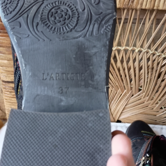 L'ARTISTE Black and Multicolor Ankle Boots_37 - Picture 5 of 7